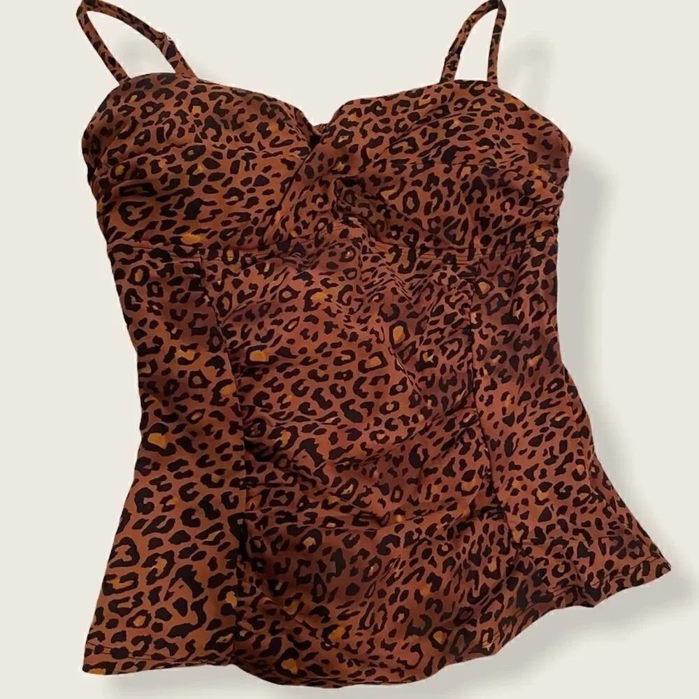 Spanx Love Your Assets  Leopard Tank size Small